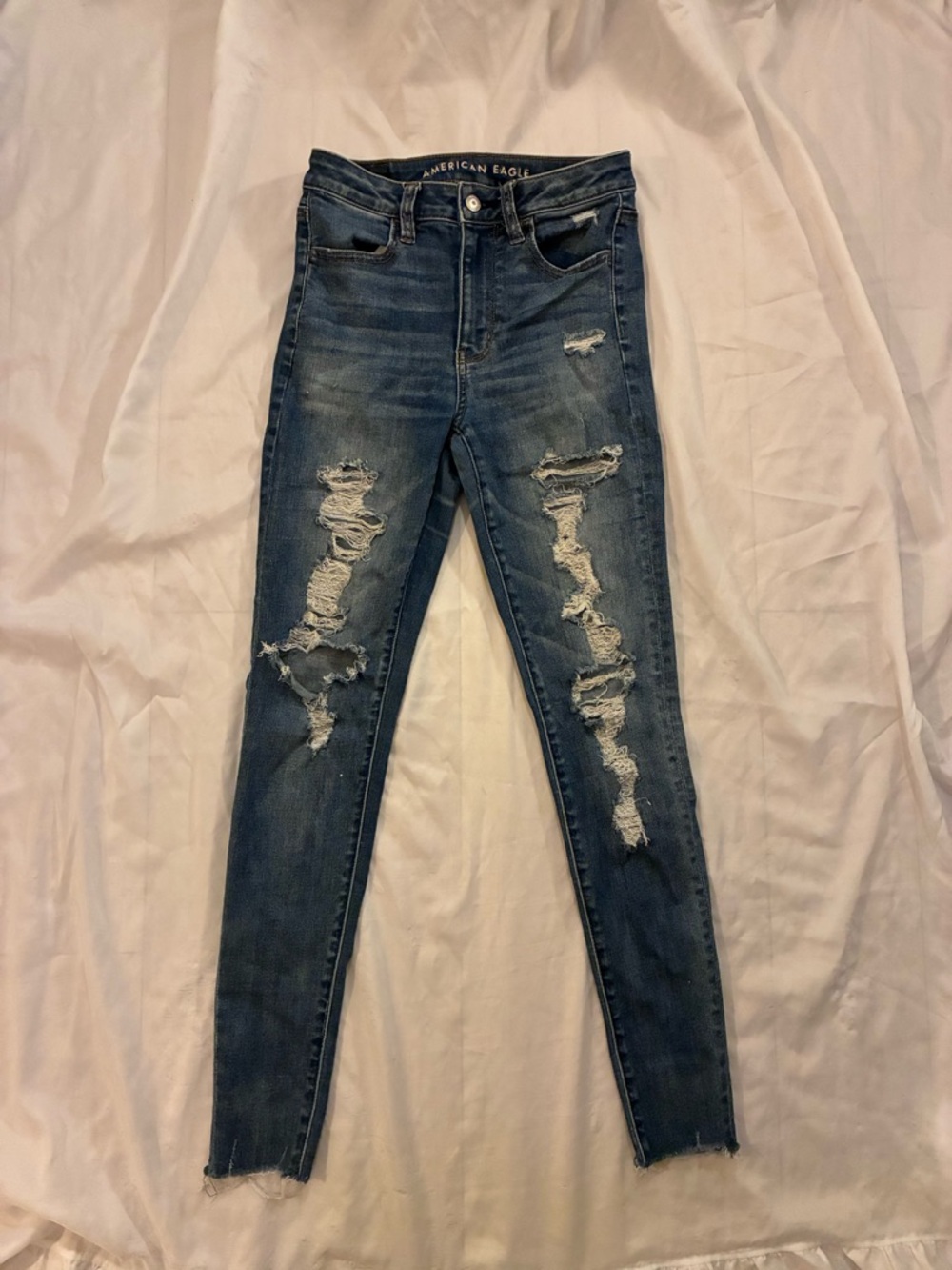 American Eagle Ne(x)t Level Distressed High-Waisted Jegging